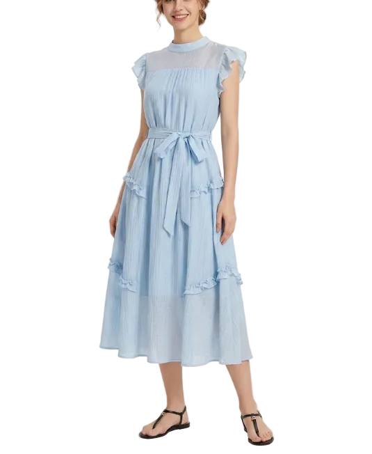 Trendy & Timeless Ruffled Summer Dresses - B6-DRESS-77