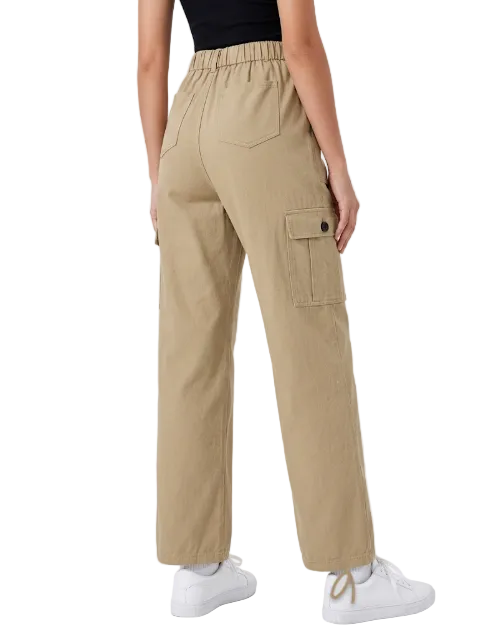Trendy & Comfy High Waist Joggers Cargo Pants for Women - B2-CARGO-CP-402