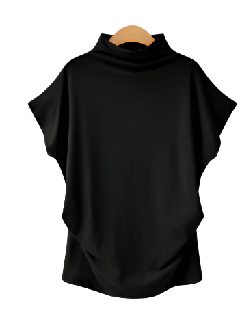 Women's Trendy Comfy Loose Fit Cotton Top T-Shirt B2-BL-1013