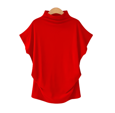 Women's Trendy Comfy Loose Fit Cotton Top T-Shirt B2-BL-1013