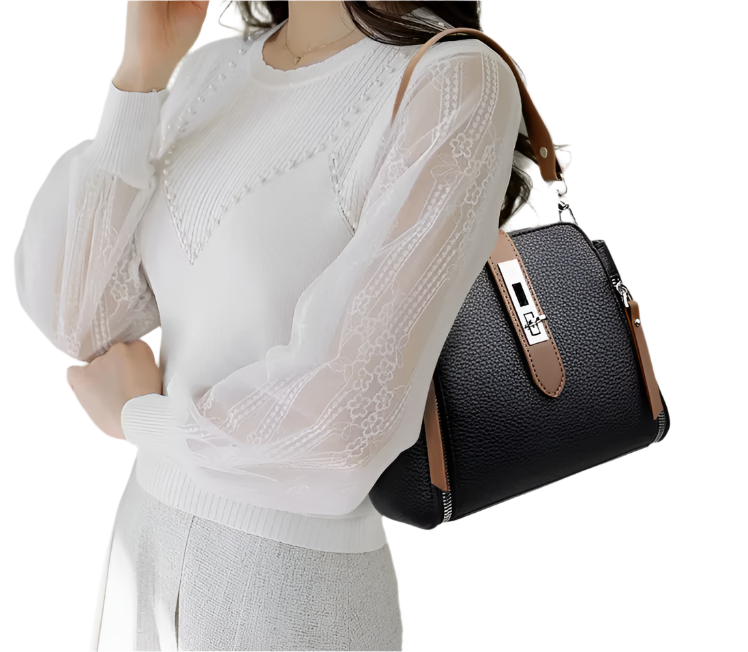Beautiful Two-Tone Shoulder Crossbody BAG-34