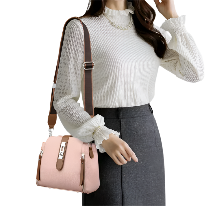 Beautiful Two-Tone Shoulder Crossbody BAG-34