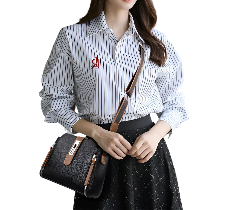 Beautiful Two-Tone Shoulder Crossbody BAG-34