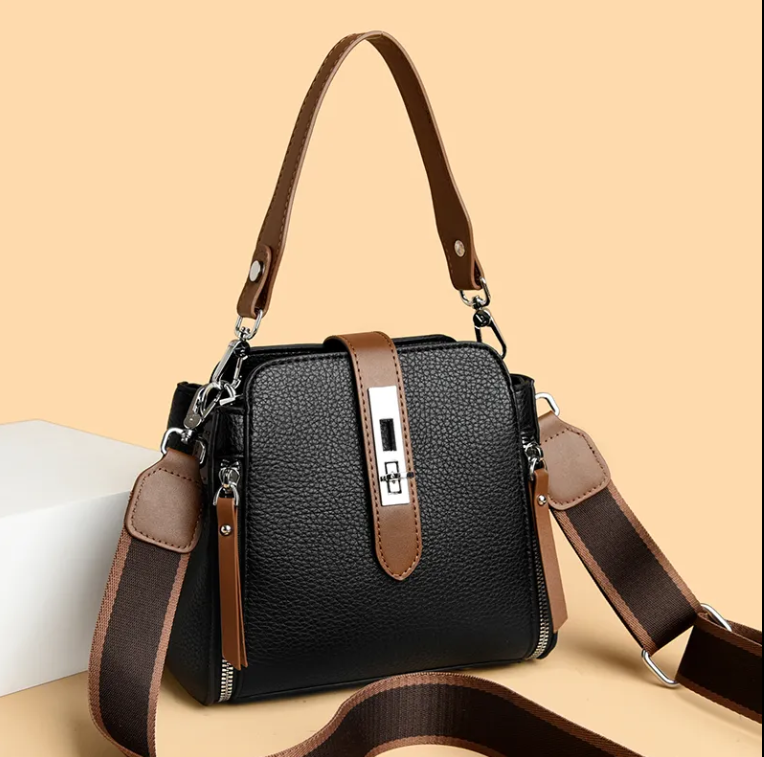 Beautiful Two-Tone Shoulder Crossbody BAG-34