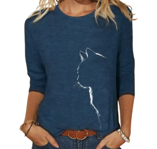 Casual Women's Tee Shirt - SM-9 - TOP -01