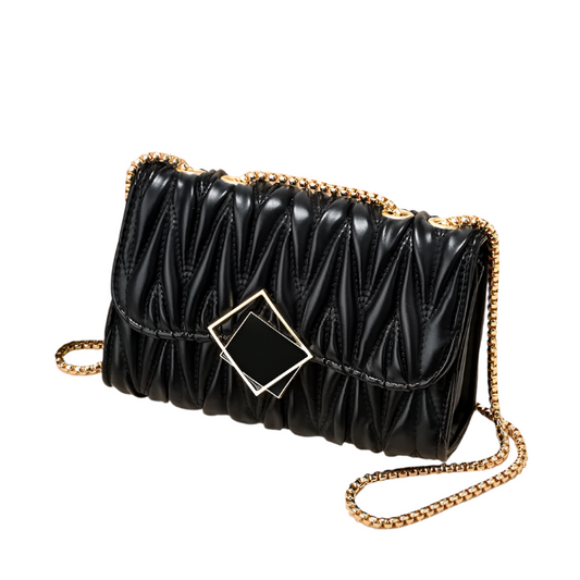 Trendy Tufted Elegant Chain Drape Shoulder Crossbody BAG- 290