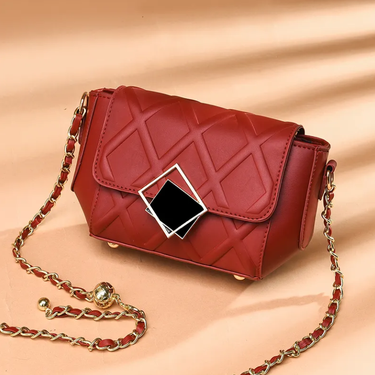 Trendy Tufted Chain Strap Shoulder Crossbody BAG- 293