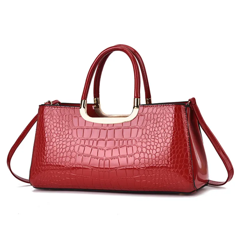 Trendy Classy Crocodile Pattern Shoulder Crossbody Handbag BAG- 142