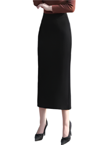 Classy & Trendy Timeless Slit Wrap Hip Skirt- SKT-13