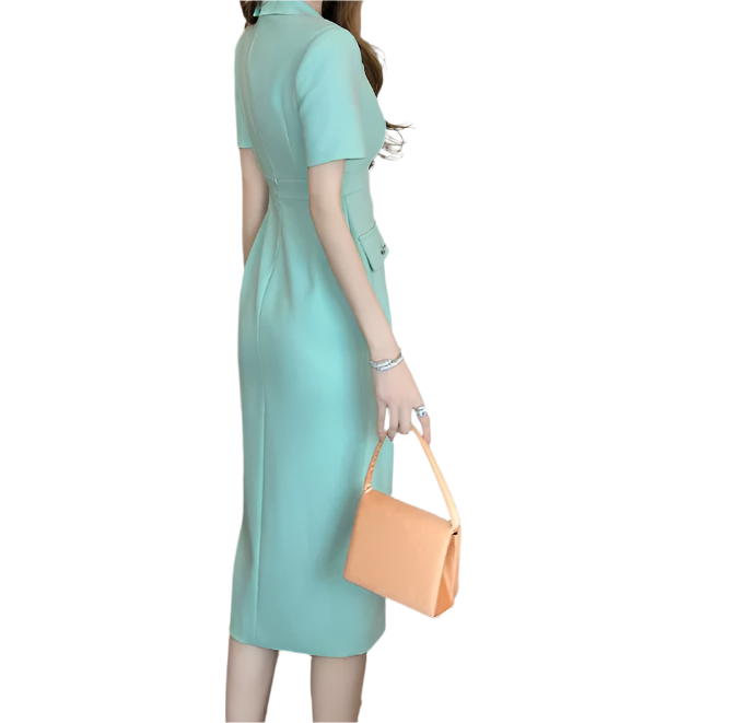 Classy & Timeless Elegant Short Sleeve Formal Dresses for Women - B4-DRESS-B304