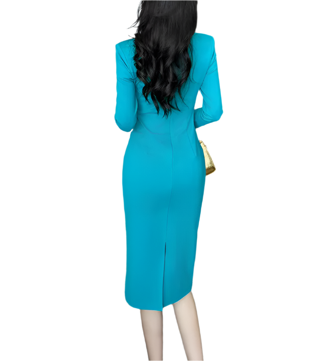 Classy & Timeless Elegant Slim Fit Knee Length Dress for Women - B4-DRESS-B310
