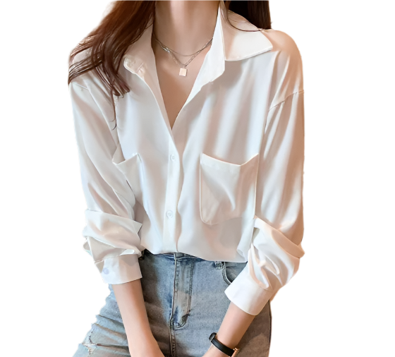 Classy & Timeless White Collar Shirts TOP-B1-BL-284