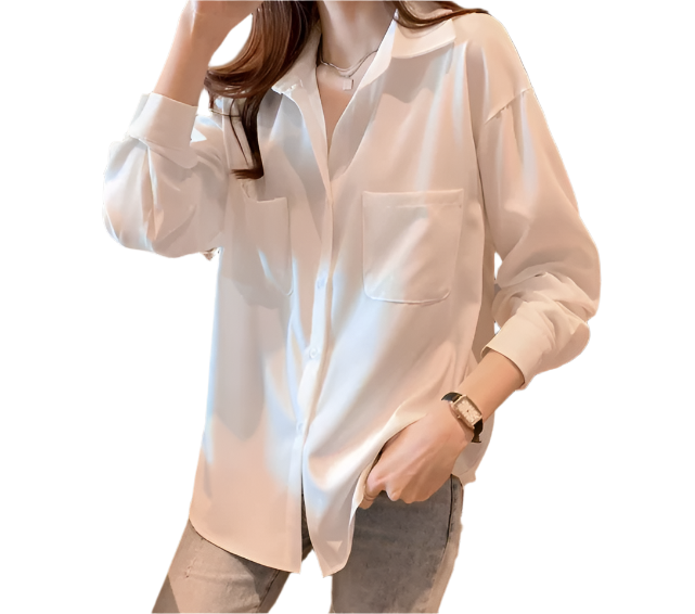 Classy & Timeless White Collar Shirts TOP-B1-BL-284