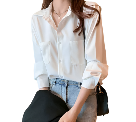 Classy & Timeless White Collar Shirts TOP-B1-BL-284