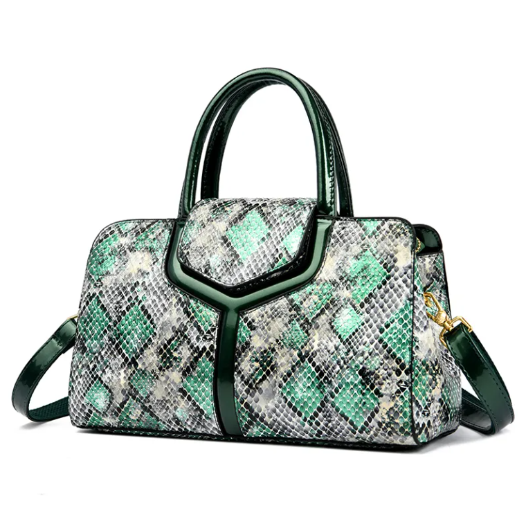Elegant Designer Crocodile Print Handbag BAG-50
