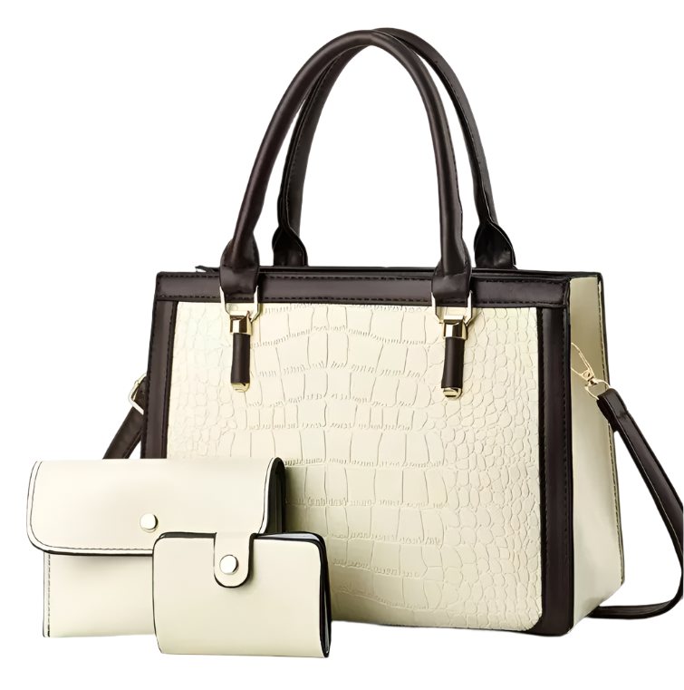 Elegant Crocodile Pattern Shoulder Crossbody Handbag BAG- 131