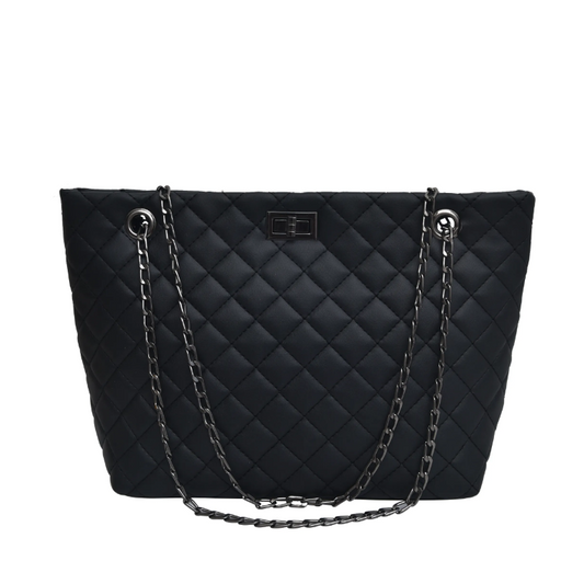 Elegant Quilted Front Twist Button Shoulder Cross-body BAG-263