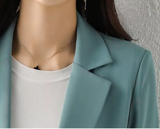 Women’s Trendy Lapel V-neck Long Sleeve BLAZER-BLZ-04