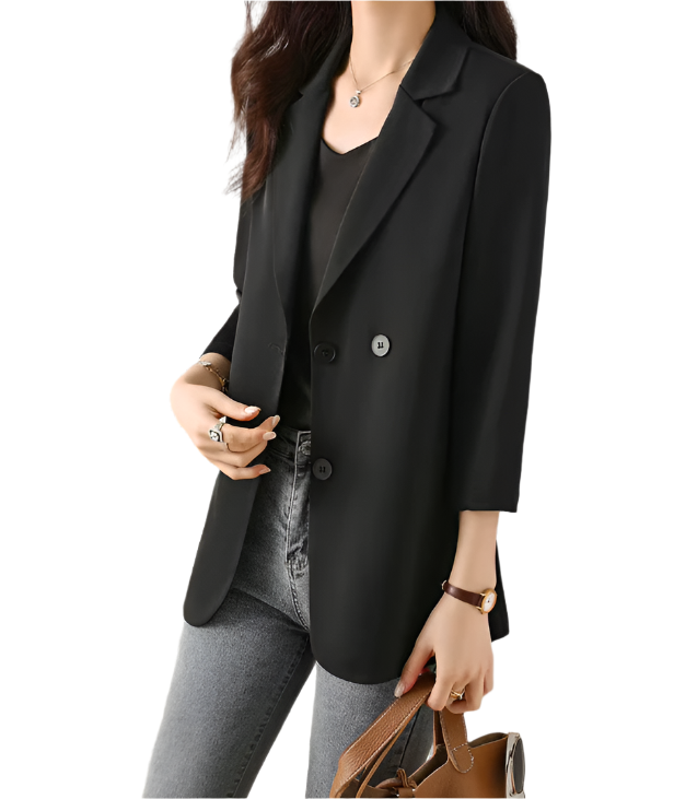 Women’s Trendy Lapel V-neck Long Sleeve BLAZER-BLZ-04