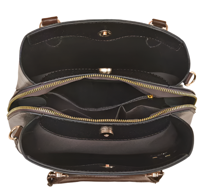Trendy Elegant Two-Tone Shoulder Crossbody Handbag BAG- 159