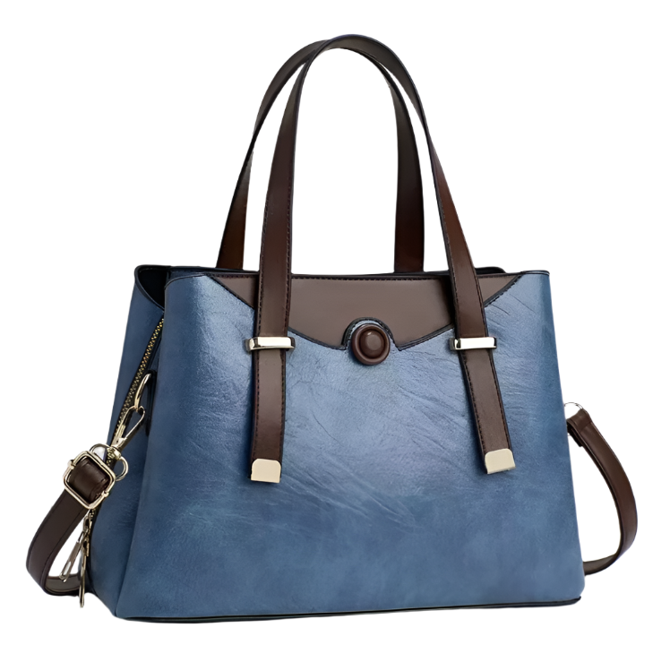 Trendy Elegant Two-Tone Shoulder Crossbody Handbag BAG- 159