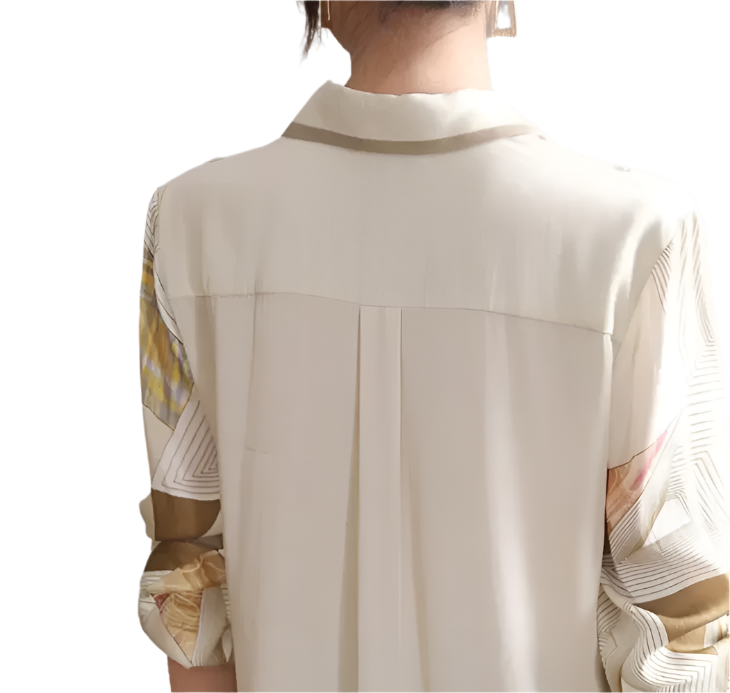 Elegant Turn-down Collar Long Sleeve Shirts For Women - SM8-TOP-09