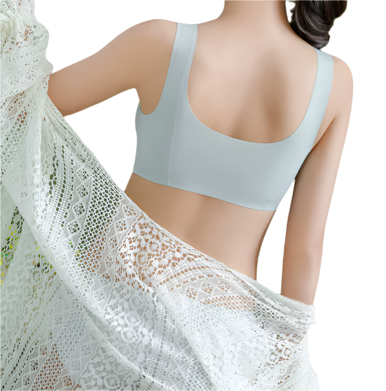 Pack of 2 - High Quality Icesilk Comfortable Traceless Wire Free Seamless One-piece Bra - UGS-01-BRA-08