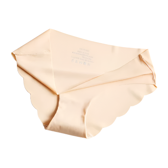 [PACK of 3] High Quality Laser Cut Ice-silk Traceless Invisible Panties  for Women - UGS-01-UW-06
