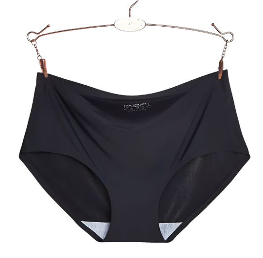 [PACK of 3]  Invisible Underwear- Comfortable One-piece Ice-silk Laser Cut Bonded Invisible Seamless Panties - UGS-01-UW-07