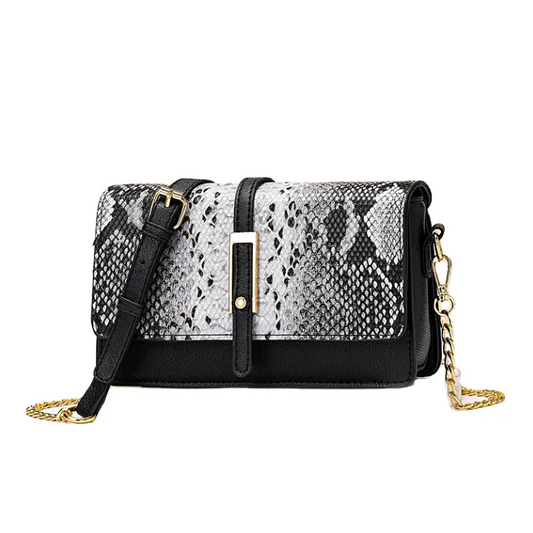Elegant Crocodile Pattern Shoulder Crossbody Flap BAG- 274