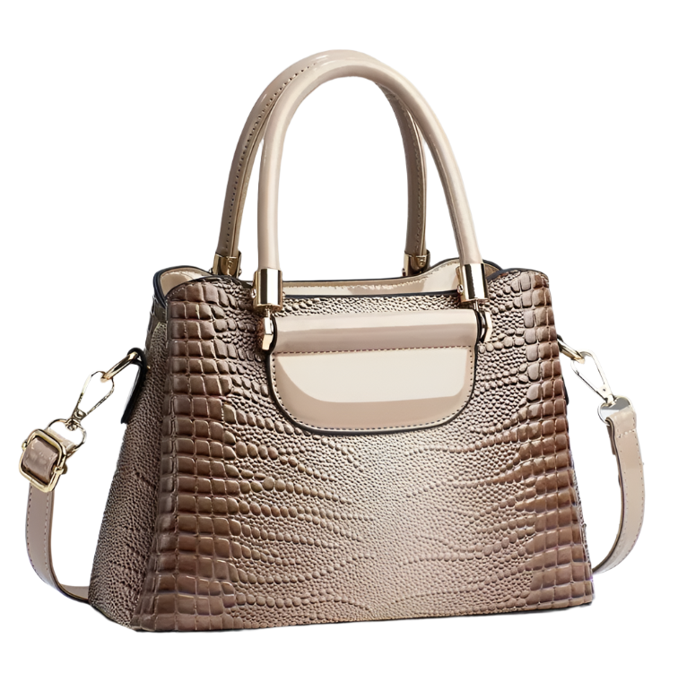 Luxury & Elegant Crocodile Pattern Shoulder Crossbody Handbag BAG- 100