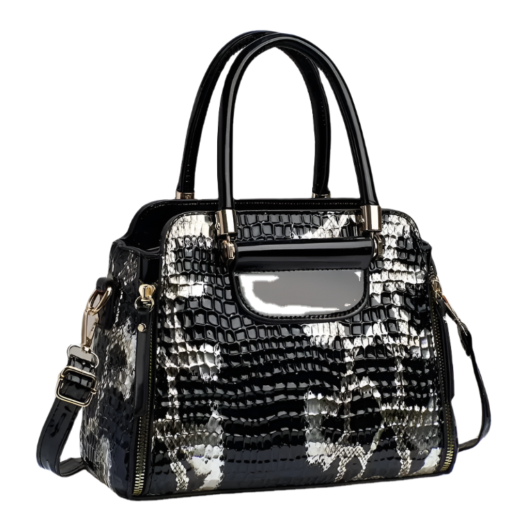 Luxury & Elegant Crocodile Pattern Shoulder Crossbody Handbag BAG- 202