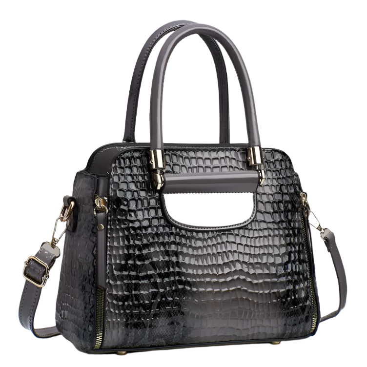 Luxury & Elegant Crocodile Pattern Shoulder Crossbody Handbag BAG- 202
