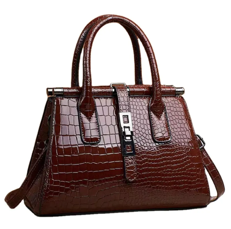 Luxury & Elegant Crocodile Pattern Shoulder Crossbody Handbag BAG- 204