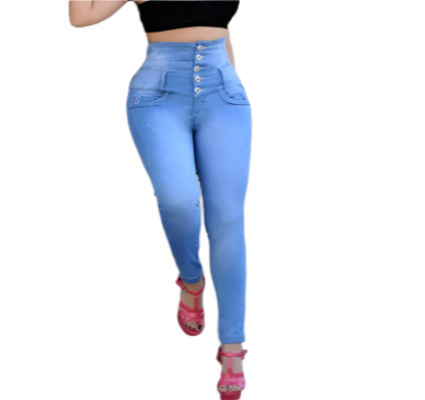 Trendy & Comfortable High Waist Skinny Jeans for Women - B1-JP-34