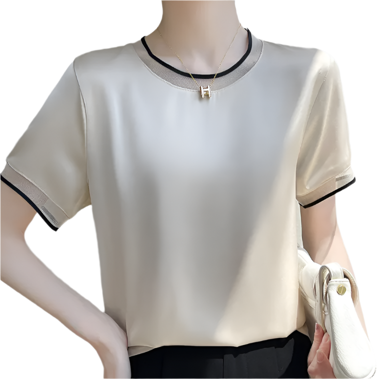 Trendy & Stylist Silk Women's Pullover T-shirts  - SM-9 - TOP -16