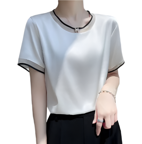 Trendy & Stylist Silk Women's Pullover T-shirts  - SM-9 - TOP -16
