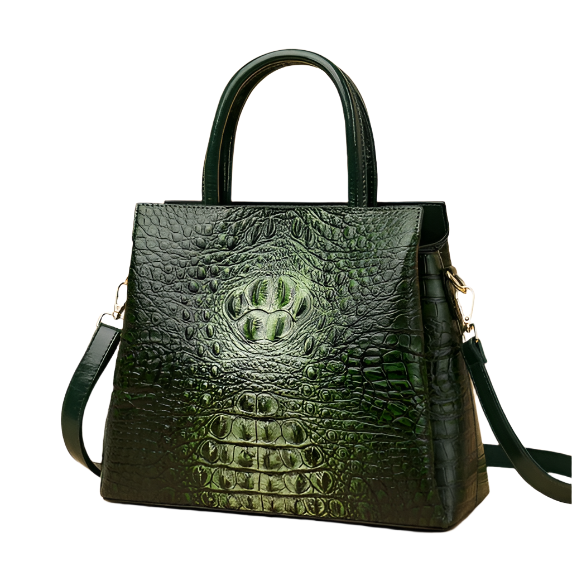 Trendy & Elegant Square  Alligator Pattern Handbags for Women - B3-BAG-146 - Z