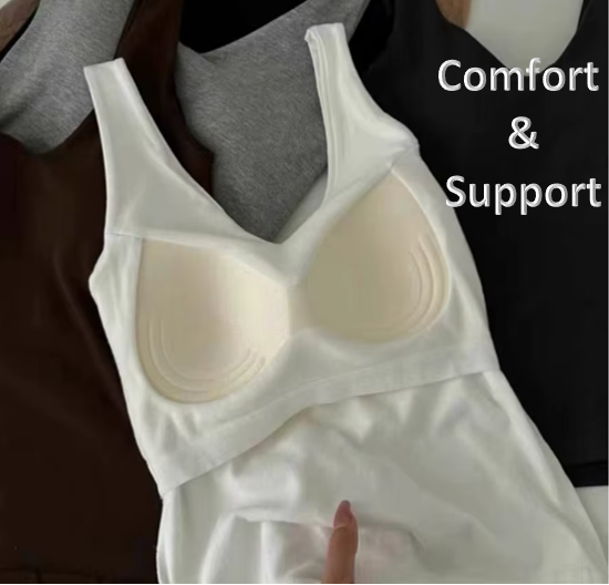 Pack of 3 - Teen Start-up Bra, Padded Camisole for Girls Inner & Outer Wear Padded Tank-Top Bra -UGS-02-T-BRA-02