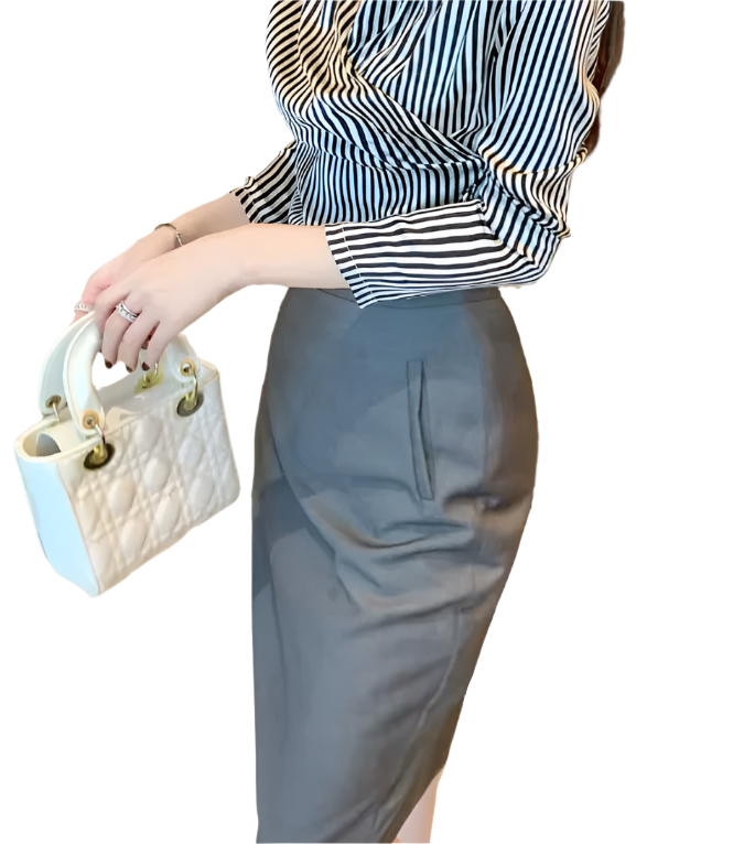 Timeless Professional Women's Elegant High Waist Pencil Skirts -B4-SKT-26