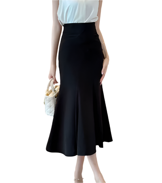 Trendy High Waist Fishtail Skirt for Women - B4-SKT-28