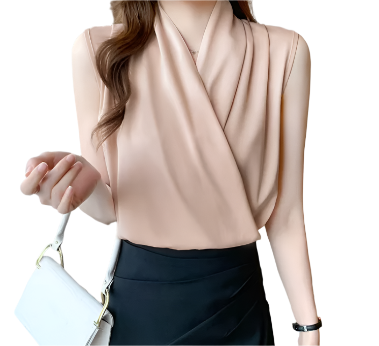 Trendy & Timeless Satin Silk Blouse for Women - SM-9 - TOP -10