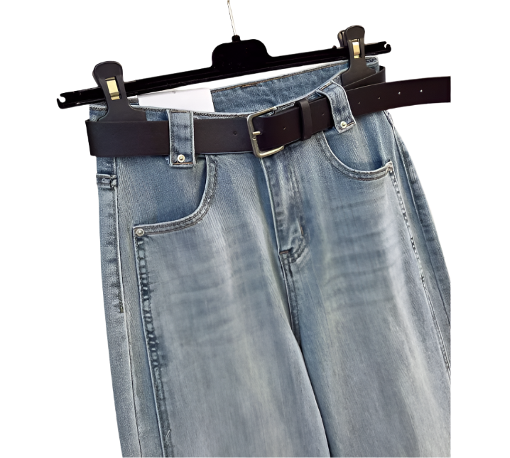 Trendy & Elegant High Waist Straight Wide Leg Women's Jeans - B6-JP-631