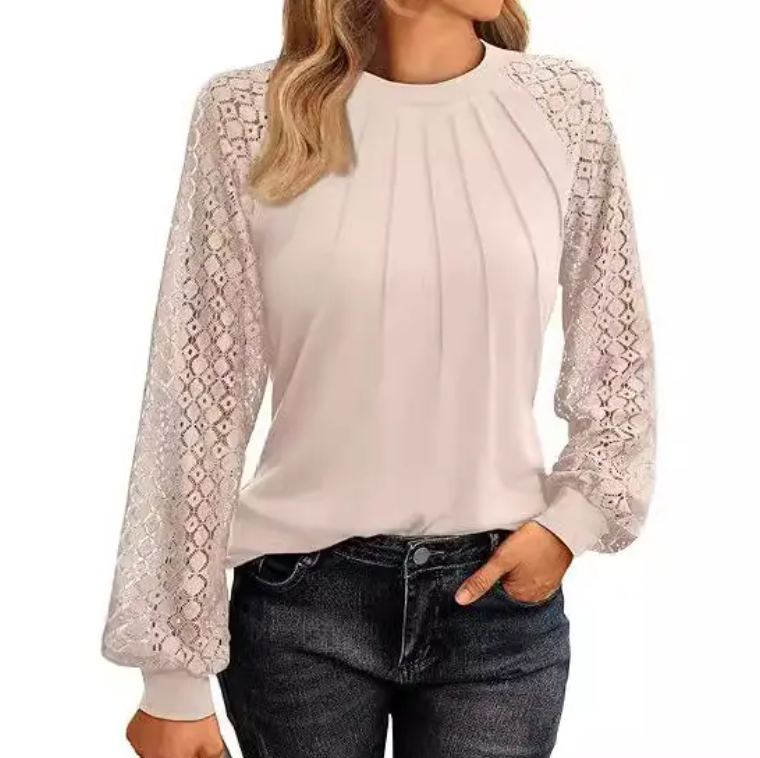 Trendy & Elegant Long Sleeve O neck Blouse for Women TOP- B1-BL-231