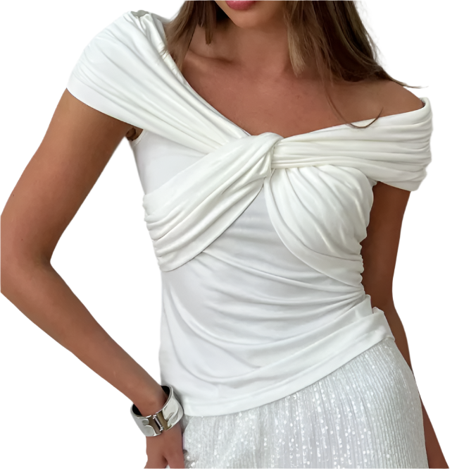 Trendy & Elegant Women's T-shirt Blouse - B6-TOP-B629