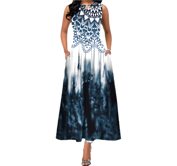 Trendy & Timeless Comfy Sleeveless Dress for Women - B1-DRESS-B109