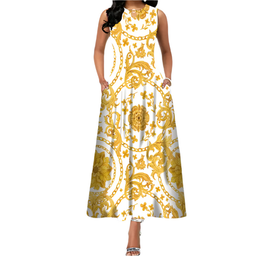 Trendy & Timeless Comfy Sleeveless Dress for Women - B1-DRESS-B109