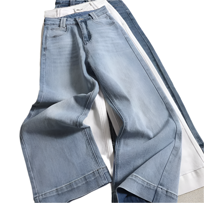 Trendy & Timeless High Waist Straight Wide Leg Versatile Women's Jeans - B6-JP-628