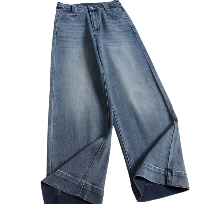 Trendy & Timeless High Waist Straight Wide Leg Versatile Women's Jeans - B6-JP-628