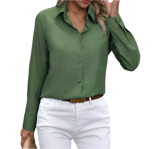 Trendy & Timeless Quality Cotton Dress Shirt for Women TOP-B1-BL-249